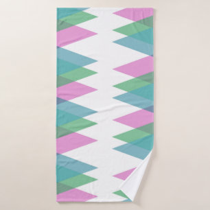 Triangles rose et vert