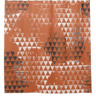 Triangles Seamless: Orange Background