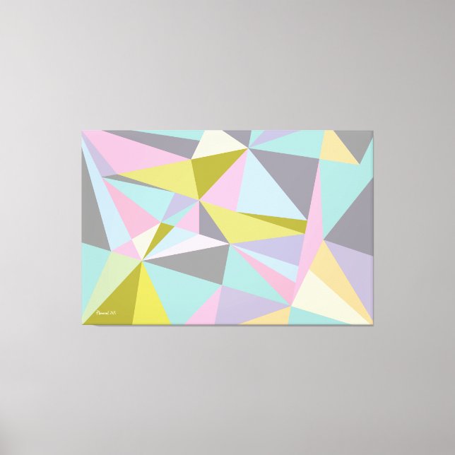 Triangles Sur Mon Esprit Tissus Étitrés Impression (Recto)
