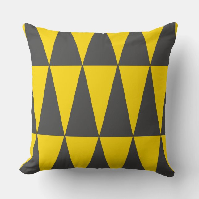 Triangles Throw Pillow (Front)