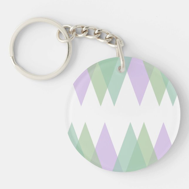 Triangles vert et lilas (Devant)