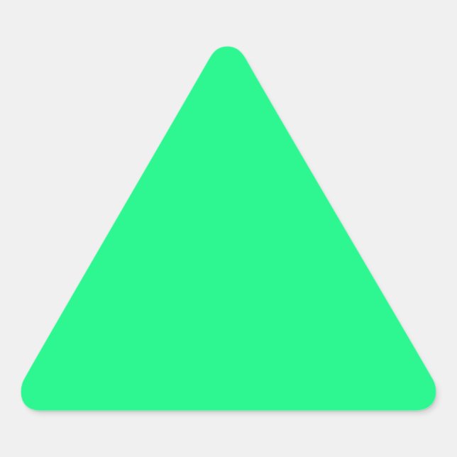 Triangulaire Bright Green Triangle Sticker (Devant)