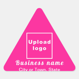 Triangulaire Marque d'affaires sur Sticker triangle rose