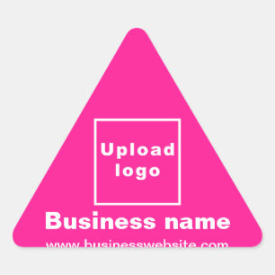 Triangulaire Site d'affaires sur Sticker Triangle Rose