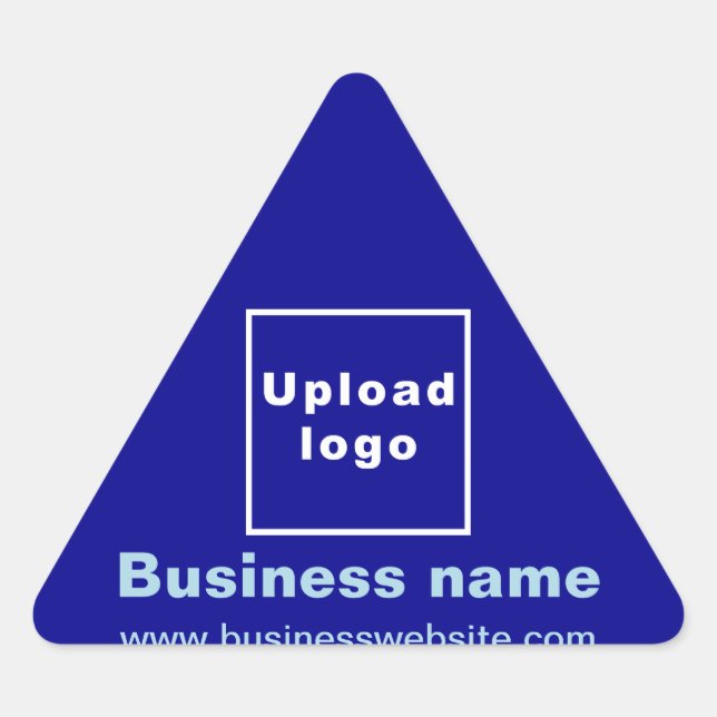 Triangulaire Site Web d'affaires sur Sticker Blue Triangle (Devant)