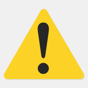 Triangulaire Sticker Attention Sticker Exclamation Équipement d