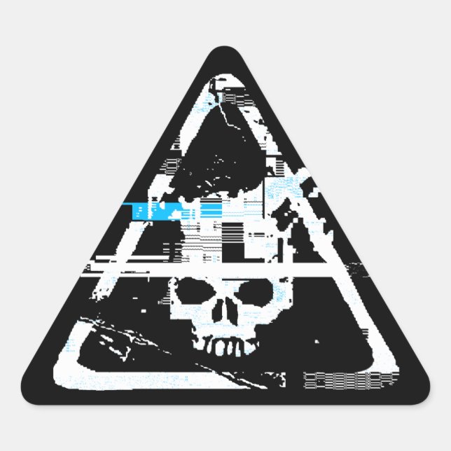 Triangulaire Sticker DIGIstorted (Devant)