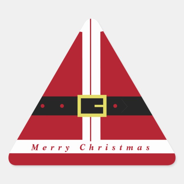 Triangulaire Sticker Joyeux Noël (Devant)