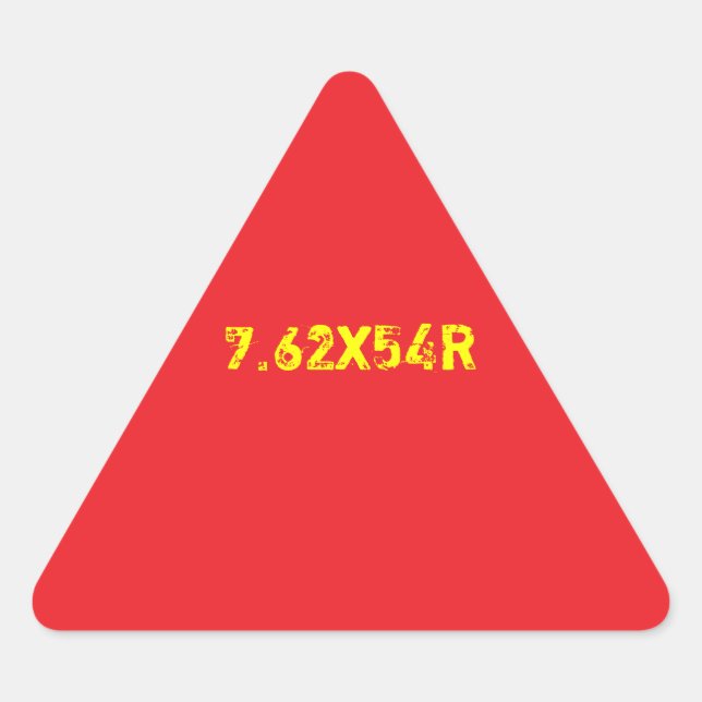 Triangulaire Sticker Mosin 7,62 x 54R (Devant)