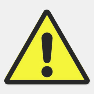 Triangulaire Sticker pour panneau de danger