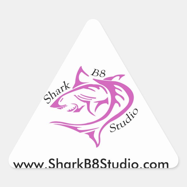 Triangulaire Sticker Shark B8 Studio (Devant)