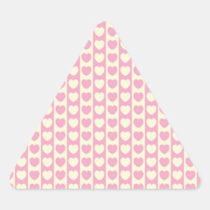 Triangulaire Sticker triangle Arrière - plan Coeur rose
