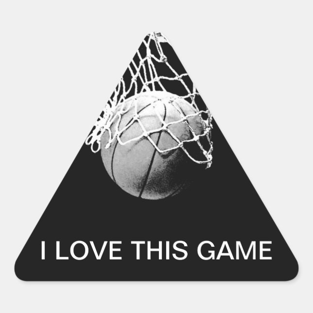 Triangulaire Sticker triangle de basket (Devant)
