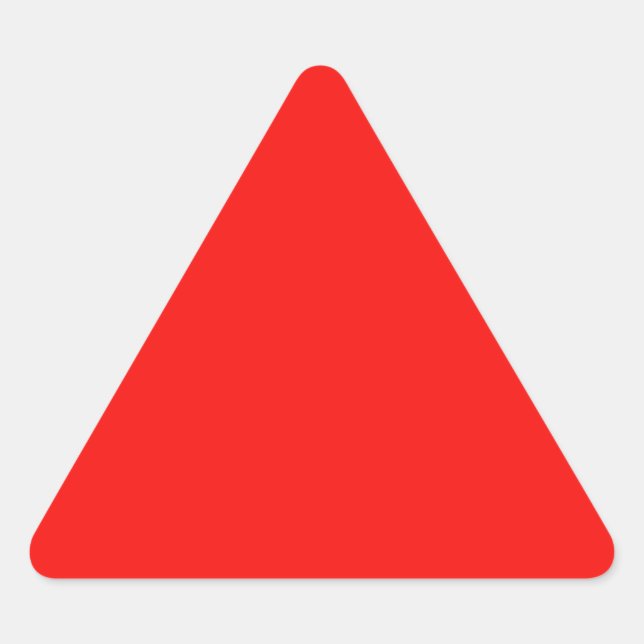 Triangulaire Sticker triangle rouge (Devant)