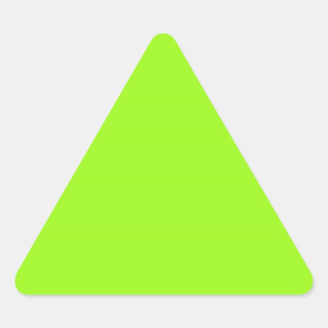 Triangulaire Sticker triangle vert Chartreuse (Devant)