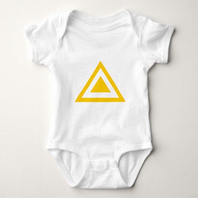 Triangular Arrow 01 Baby Bodysuit (Front)