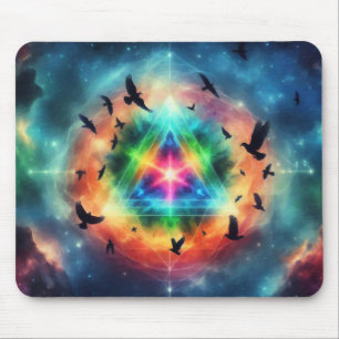 Triangular Cosmic Energy Mouse Pad