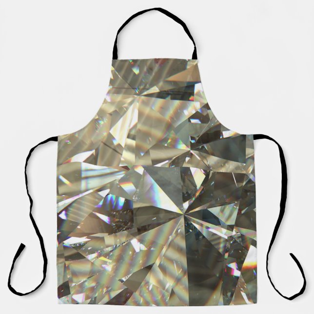 Triangular diamond shapes: layered texture. apron (Front)