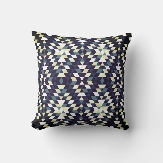 Triangular Geometric Throw Pillow (Front)