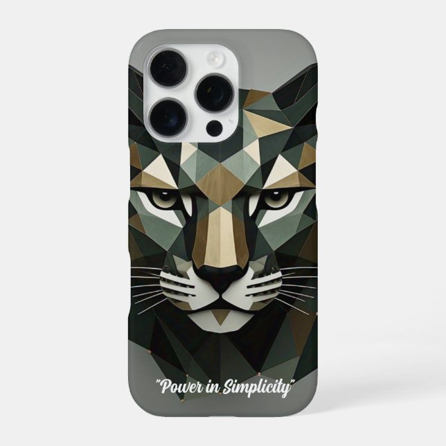 "Triangular Jungle Majesty" iPhone Case (Back)