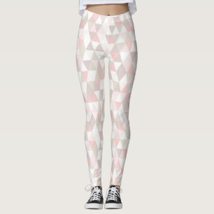 Triangular Shape Geometric Blush Women's Leggings