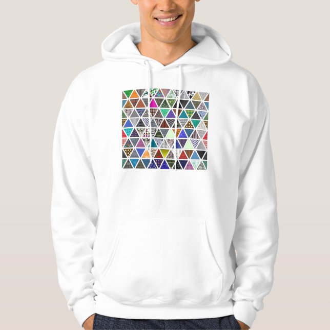Triangular Textures 02 Hoodie (Front)