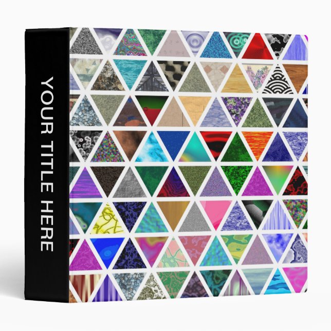 Triangular Textures Binder (Front/Spine)