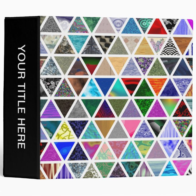 Triangular Textures Binder (Front/Spine)