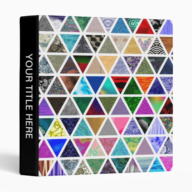 Triangular Textures Binder (Front/Spine)