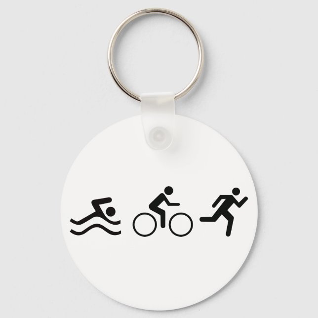 Triathlete Keychain (Front)