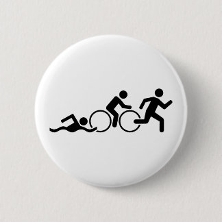 Triathlon 2 Inch Round Button