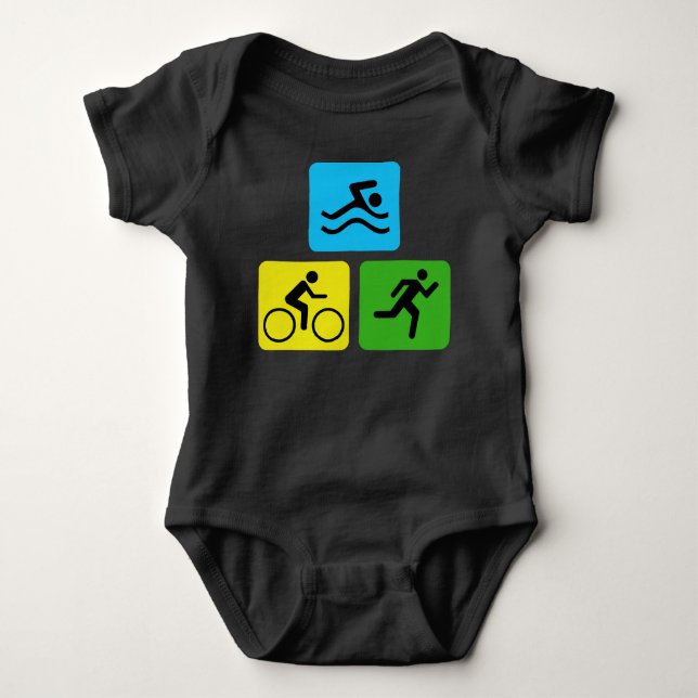 Triathlon Baby Bodysuit (Front)