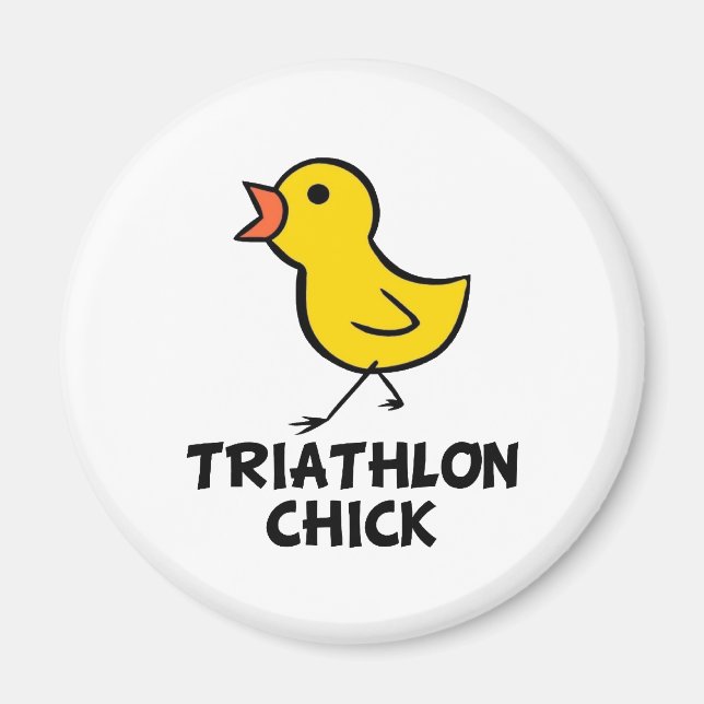 Triathlon Chick Magnet (Devant)