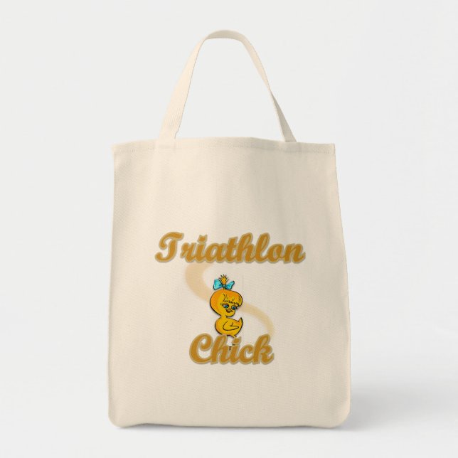 Triathlon Chick Tote Bag (Front)