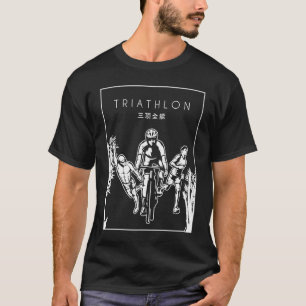 Triathlon Chinese Hanzi Triathlete Training Bike T T-Shirt