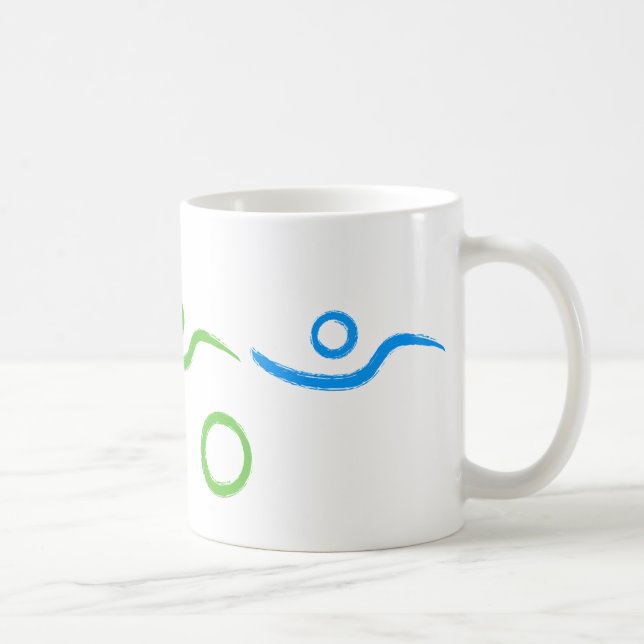 Triathlon cool and unique design coffee mug (Right)