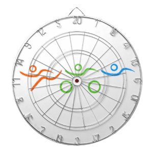 Triathlon cool and unique design dartboard
