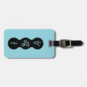 Triathlon cool and unique design luggage tag