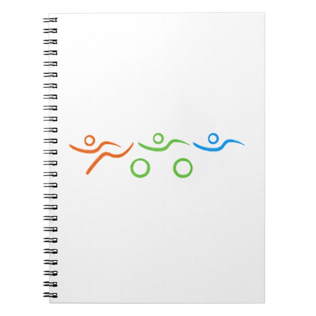 Triathlon cool and unique design notebook (Front)