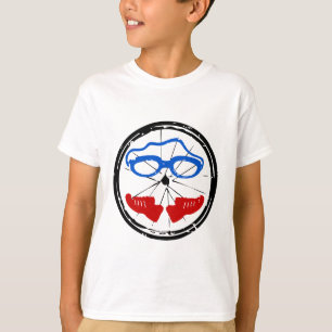 Triathlon cool artistic logo T-Shirt