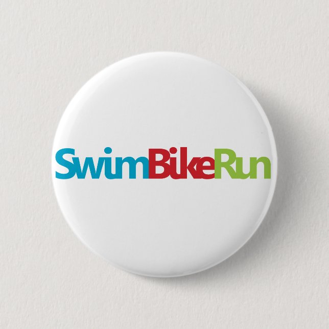 Triathlon Cool Design 2 Inch Round Button (Front)