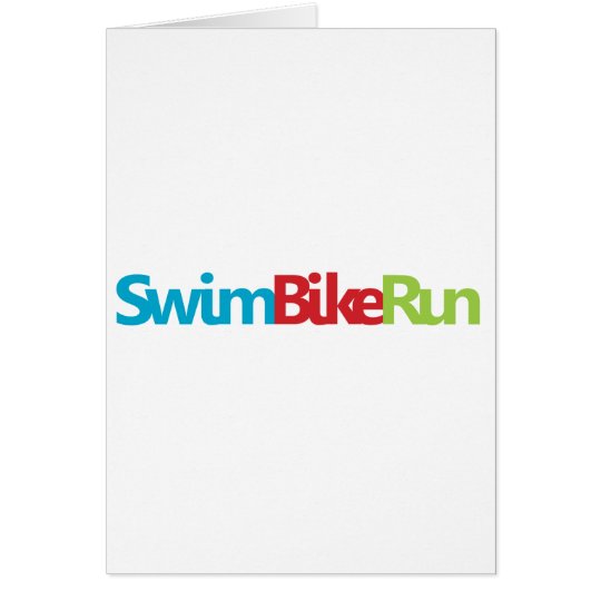 Triathlon Cool Design Card