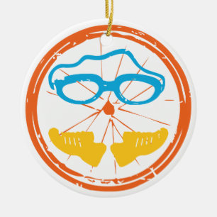 Triathlon Cool Design Ceramic Ornament