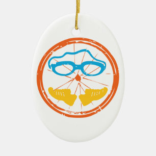 Triathlon Cool Design Ceramic Ornament