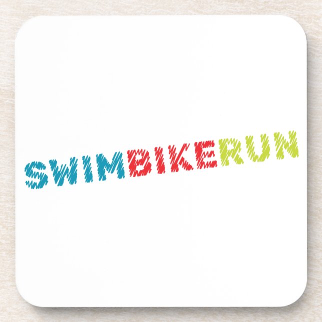 Triathlon Cool Design Coaster (Front)