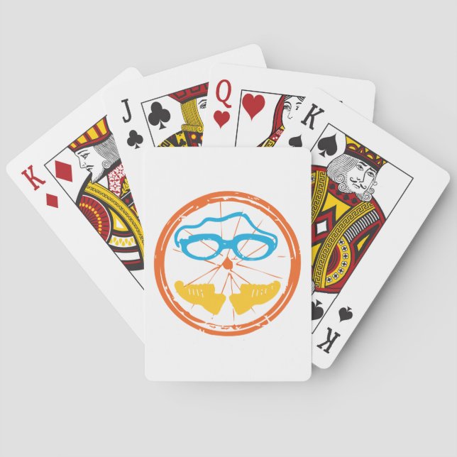 Triathlon Cool Design Playing Cards (Back)
