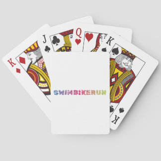 Triathlon cool design playing cards