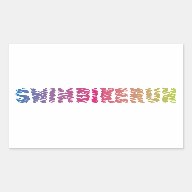 Triathlon cool design sticker (Front)
