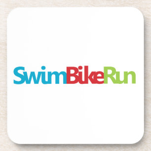 Triathlon cool logo for all sport lovers coaster