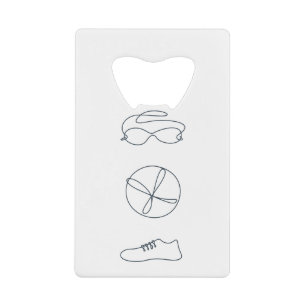 Triathlon cool new design credit card bottle opener